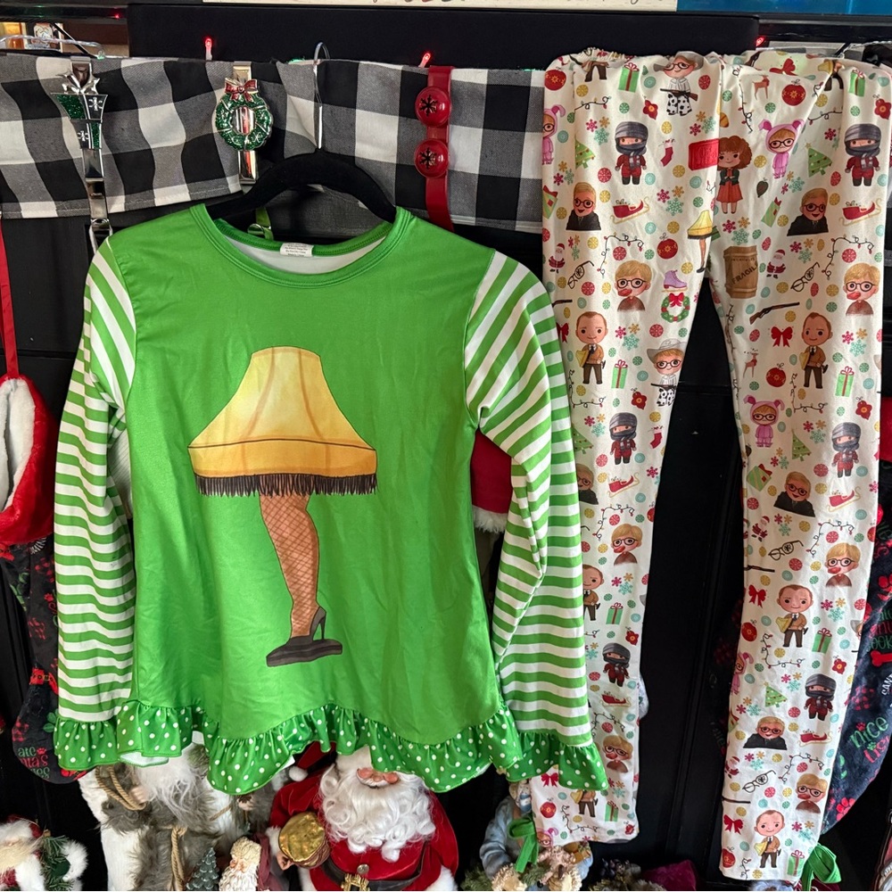 Boutique A CHRISTMAS STORY Leg Lamp Outfit girls 14/16